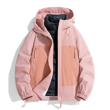 Men's and Women's Autumn and Winter 3-in-1 Mountaineering Jacket With Detachable Down Lining