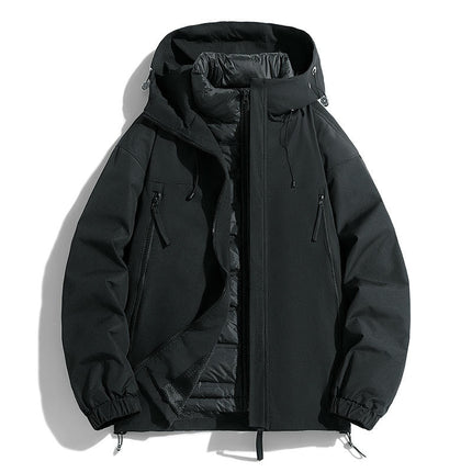 Men's and Women's Autumn and Winter 3-in-1 Mountaineering Jacket With Detachable Down Lining