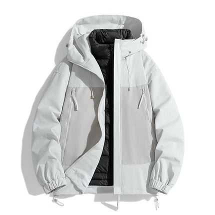 Men's and Women's Autumn and Winter 3-in-1 Mountaineering Jacket With Detachable Down Lining