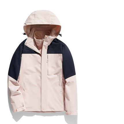 Winter Skiing Jacket 3 in 1 Waterproof Warm Snow Fleece Lining Coat Hooded Windproof Jacket