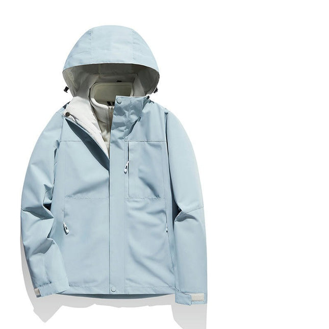 Winter Skiing Jacket 3 in 1 Waterproof Warm Snow Fleece Lining Coat Hooded Windproof Jacket