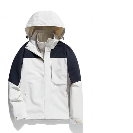 Winter Skiing Jacket 3 in 1 Waterproof Warm Snow Fleece Lining Coat Hooded Windproof Jacket