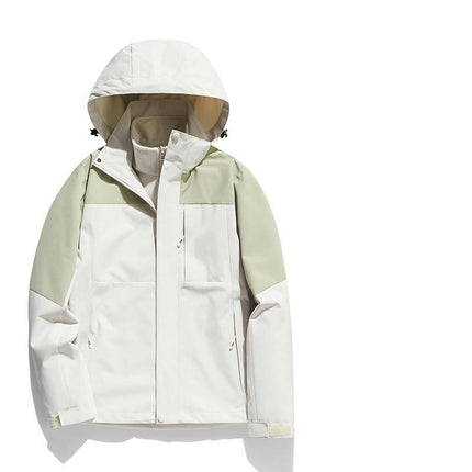 Winter Skiing Jacket 3 in 1 Waterproof Warm Snow Fleece Lining Coat Hooded Windproof Jacket