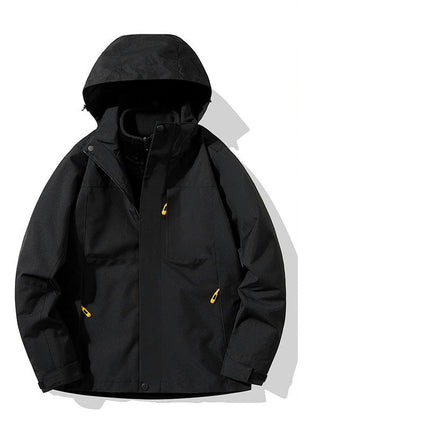 Winter Skiing Jacket 3 in 1 Waterproof Warm Snow Fleece Lining Coat Hooded Windproof Jacket