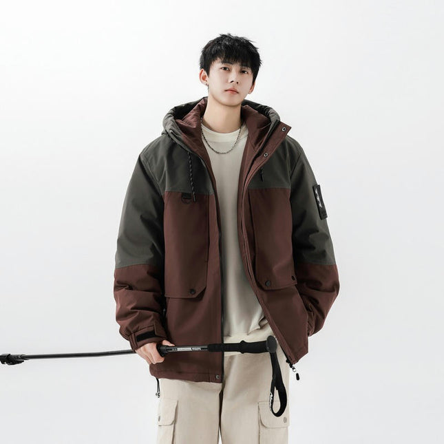 Men's Winter Jacket - Thick Down Windproof and Waterproof Outdoor Mountaineering Clothing