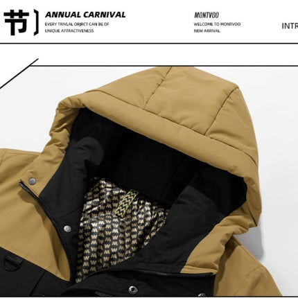 Men's Winter Jacket - Thick Down Windproof and Waterproof Outdoor Mountaineering Clothing