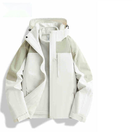 Outdoor Jacket 3 in 1 Autumn and Winter Windproof Waterproof Jacket Ski Mountaineering Clothes