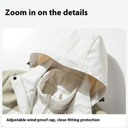 Outdoor Jacket 3 in 1 Autumn and Winter Windproof Waterproof Jacket Ski Mountaineering Clothes