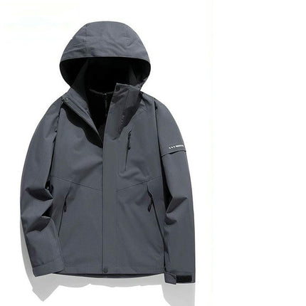 Men's and Women's Outdoor Jackets-Autumn and Winter Windproof and Waterproof 3-In-1 Jacket