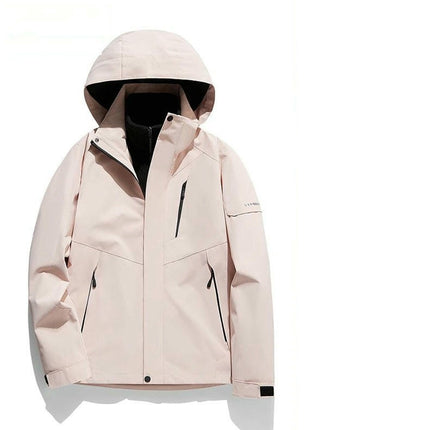 Men's and Women's Outdoor Jackets-Autumn and Winter Windproof and Waterproof 3-In-1 Jacket 1