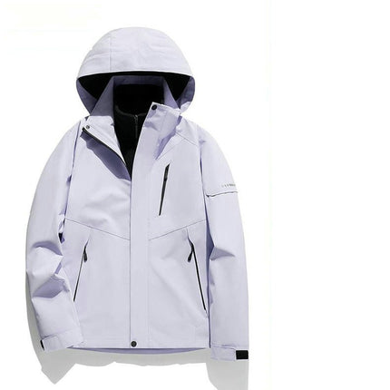 Men's and Women's Outdoor Jackets-Autumn and Winter Windproof and Waterproof 3-In-1 Jacket 1