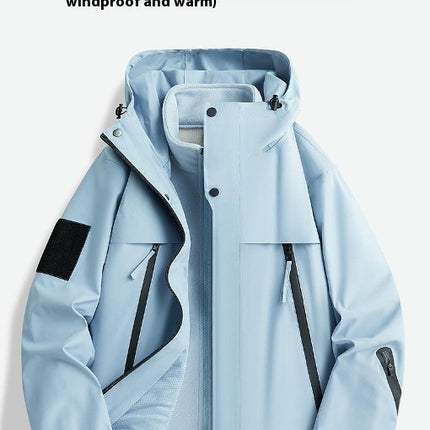 Outdoor Leisure Jacket - 3 in 1 Detachable Windproof and Waterproof Ski Jacket for Men and Women