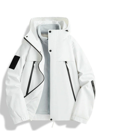 Outdoor Leisure Jacket - 3 in 1 Detachable Windproof and Waterproof Ski Jacket for Men and Women