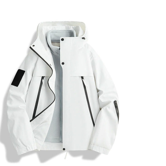 Outdoor Leisure Jacket - 3 in 1 Detachable Windproof and Waterproof Ski Jacket for Men and Women