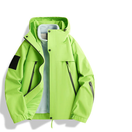 Outdoor Leisure Jacket - 3 in 1 Detachable Windproof and Waterproof Ski Jacket for Men and Women