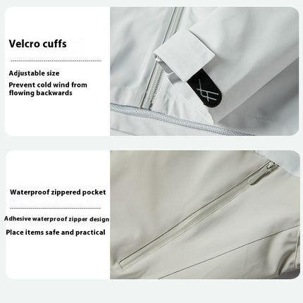 Spring and Autumn Colorblock Jackets for Men and Women - Loose Casual Outdoor Hooded Windbreaker Jackets
