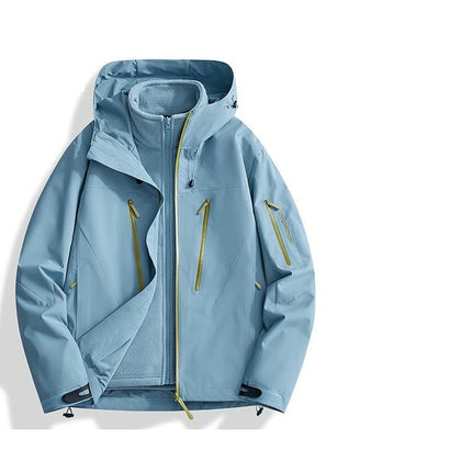 Woodpecker Jacket For Women Spring Three-In-One Windproof Waterproof Ski Jacket