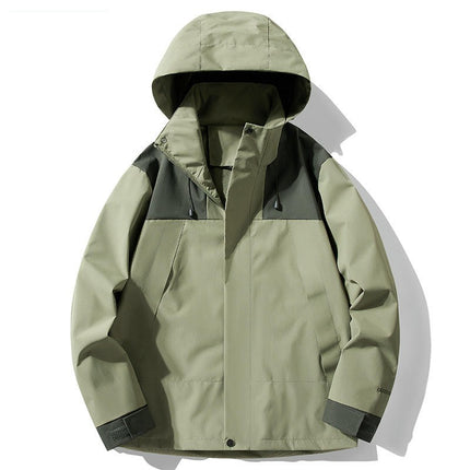 Women's Outdoor Windproof and Waterproof Spring and Autumn Style Hooded Jacket