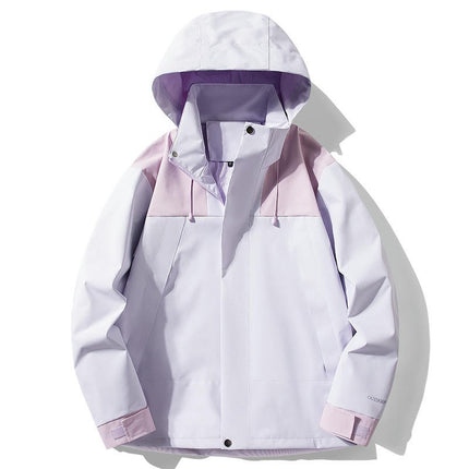 Women's Outdoor Windproof and Waterproof Spring and Autumn Style Hooded Jacket