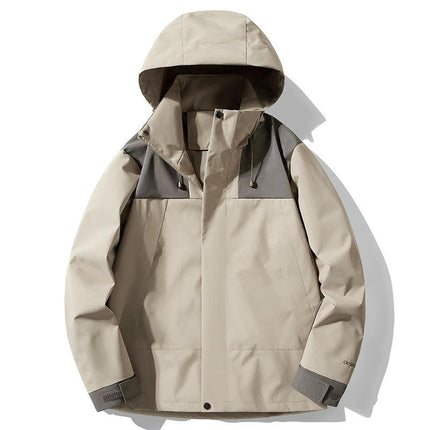 Women's Outdoor Windproof and Waterproof Spring and Autumn Style Hooded Jacket
