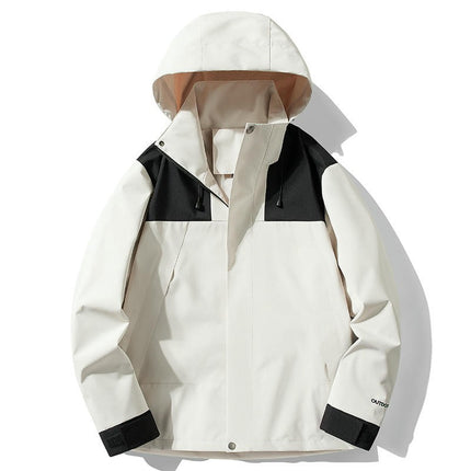 Women's Outdoor Windproof and Waterproof Spring and Autumn Style Hooded Jacket