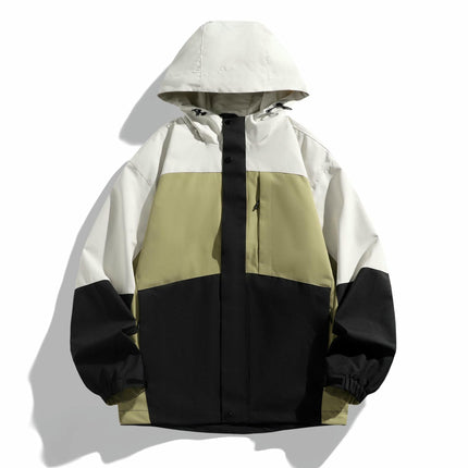 Outdoor Men's Jacket 3 In 1 Detachable Windproof and Waterproof Mountaineering Clothing
