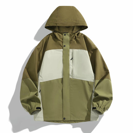 Outdoor Men's Jacket 3 In 1 Detachable Windproof and Waterproof Mountaineering Clothing