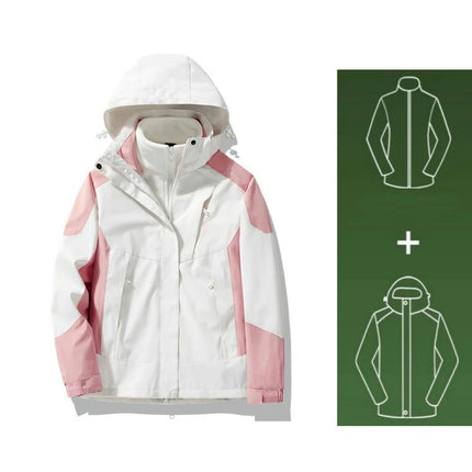 Three-In-One Outdoor Winter Windproof and Waterproof Jacket