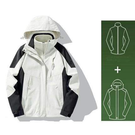 Three-In-One Outdoor Winter Windproof and Waterproof Jacket