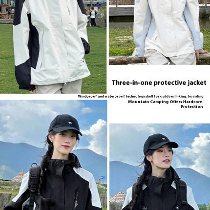 Three-In-One Outdoor Winter Windproof and Waterproof Jacket
