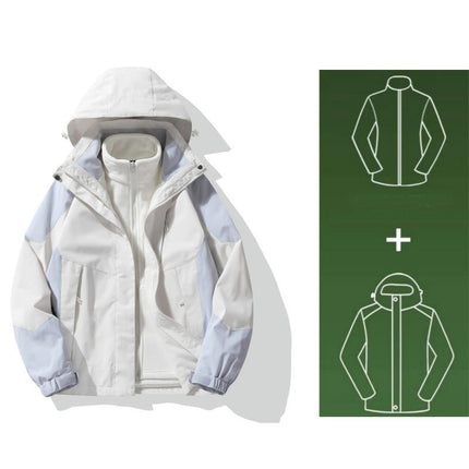 Three-In-One Outdoor Winter Windproof and Waterproof Jacket