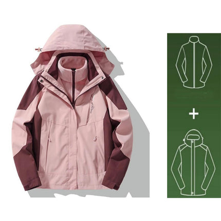 Three-In-One Outdoor Winter Windproof and Waterproof Jacket