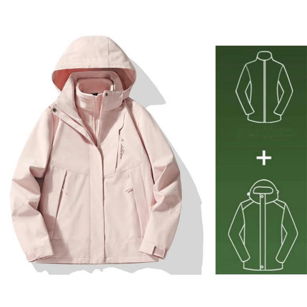 Three-In-One Outdoor Winter Windproof and Waterproof Jacket