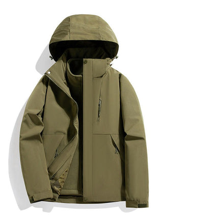 Men's Outdoor Jacket 3 In 1 Windproof and Waterproof Jacket