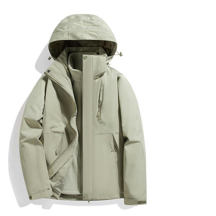 Men's Outdoor Jacket 3 In 1 Windproof and Waterproof Jacket