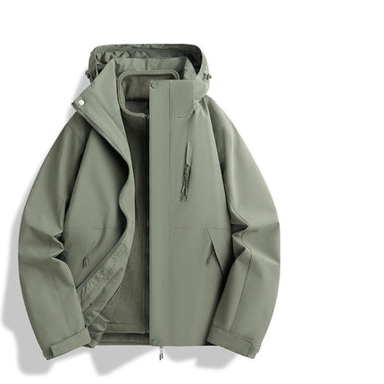 Men's Outdoor Jacket 3 In 1 Windproof and Waterproof Jacket
