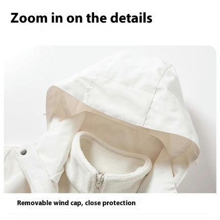 Men's Outdoor Jacket 3 In 1 Windproof and Waterproof Jacket