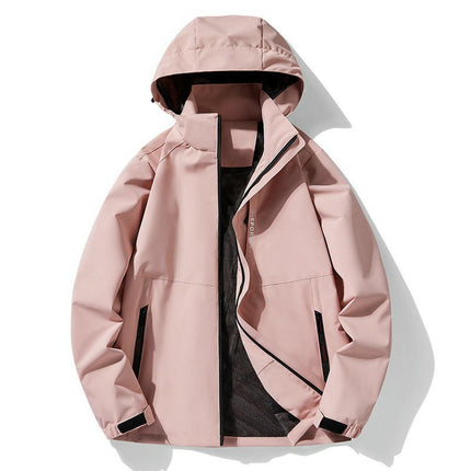 Jacket Men Spring and Autumn Loose Casual Outdoor Bench Mountain Hooded Jacket