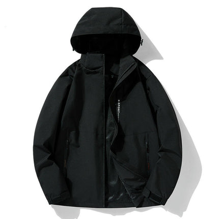 Jacket Men Spring and Autumn Loose Casual Outdoor Bench Mountain Hooded Jacket