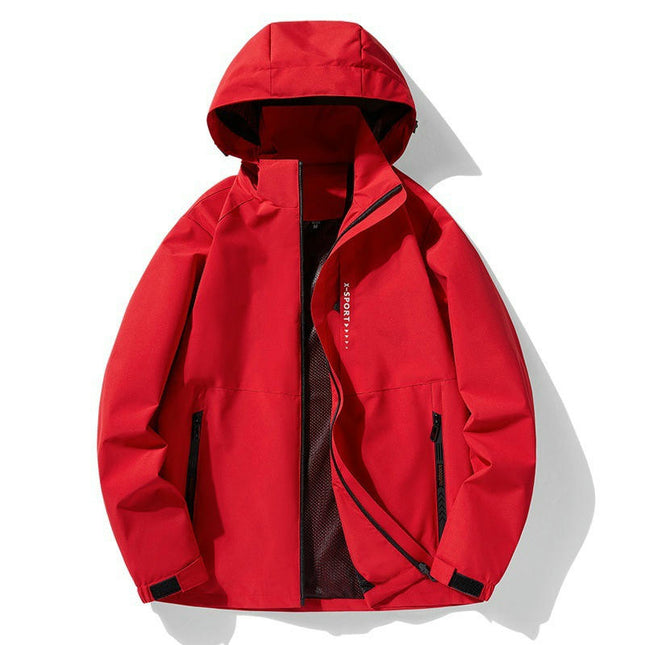 Jacket Men Spring and Autumn Loose Casual Outdoor Bench Mountain Hooded Jacket