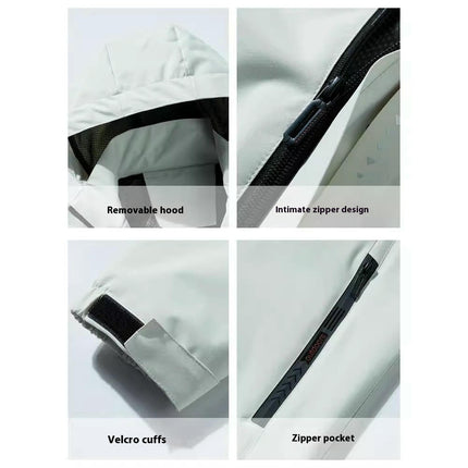 Jacket Men Spring and Autumn Loose Casual Outdoor Bench Mountain Hooded Jacket
