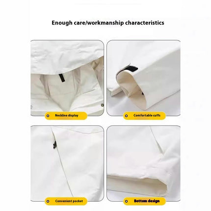Men's Autumn And Winter Outdoor Windproof Waterproof Hooded Mountaineering Suit