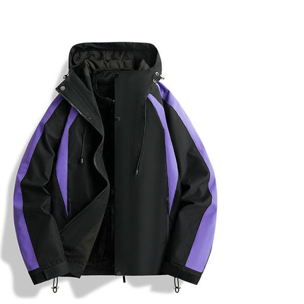 Men's and Women's 3-in-1 Jackets for  Outdoor Winter Windproof and Waterproof Mountaineering Hiking