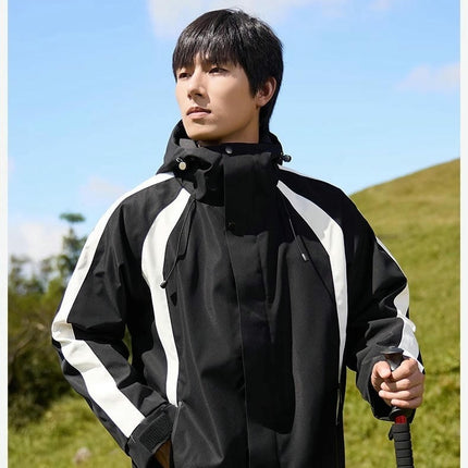 Men's and Women's 3-in-1 Jackets for  Outdoor Winter Windproof and Waterproof Mountaineering Hiking