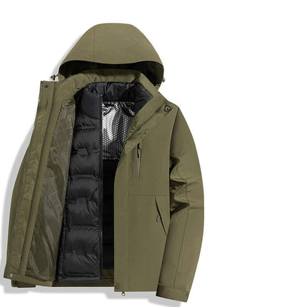 Winter Graphene Warm Down Liner 3-In-1Jacket For Men And Women Casual Waterproof Jacket 1