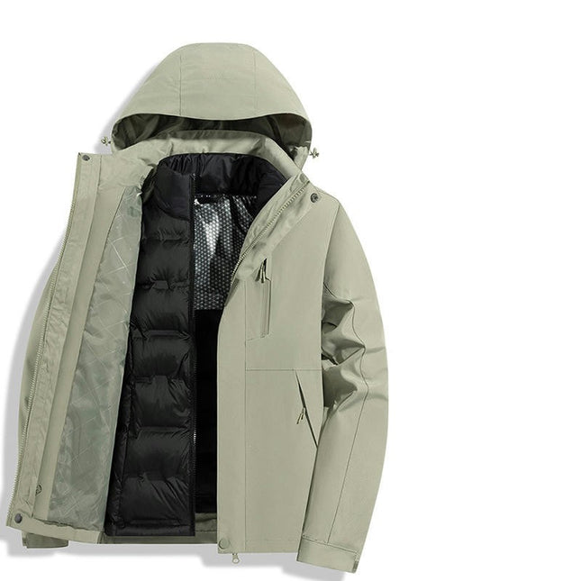 Winter Graphene Warm Down Liner 3-In-1Jacket For Men And Women Casual Waterproof Jacket 1