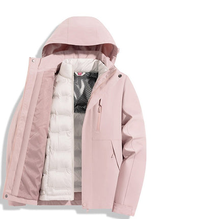 Winter Graphene Warm Down Liner 3-In-1Jacket For Men And Women Casual Waterproof Jacket
