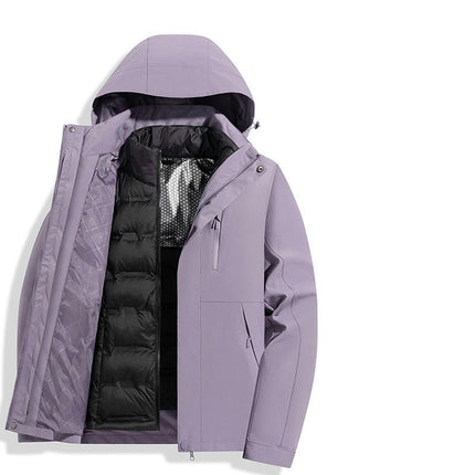 Winter Graphene Warm Down Liner 3-In-1Jacket For Men And Women Casual Waterproof Jacket 1