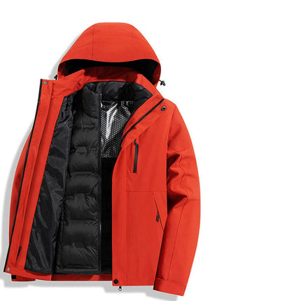 Winter Graphene Warm Down Liner 3-In-1Jacket For Men And Women Casual Waterproof Jacket