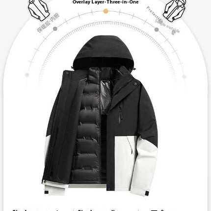 Winter Graphene Warm Down Liner 3-In-1Jacket For Men And Women Casual Waterproof Jacket 1